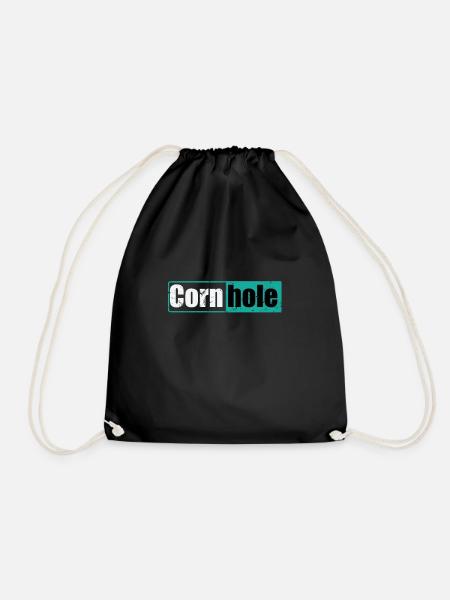 Cornhole Spiel Freizeit Hobby - Turnbeutel - Schwarz
