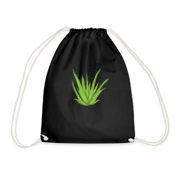 Aloe Vera Cream Cosmetics Natural - Drawstring Bag - black - Front
