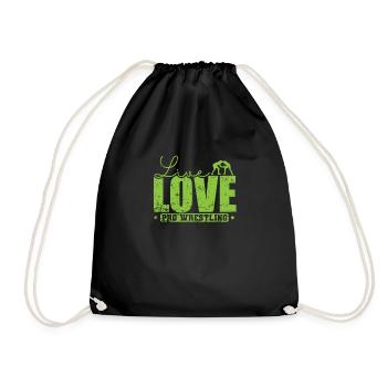 Live Love Pro Wrestling Show - Turnbeutel - Schwarz - Vorne