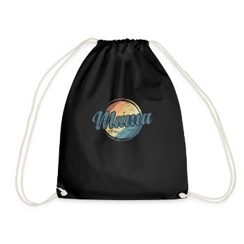 Chère maman, mère, fête des mères - Sac de sport léger - noir - Devant