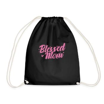 Blessing Mom Muttertag Mami - Turnbeutel - Schwarz - Vorne