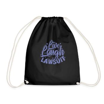 Live Rire Procès Avocat Profession Avocat - Sac de sport léger - noir - Devant