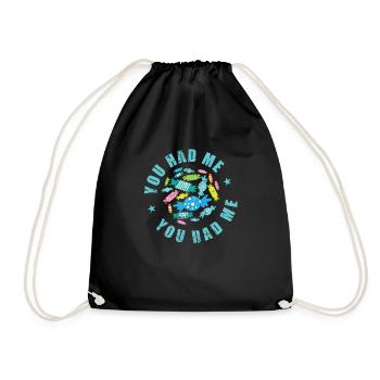 You had me confectioner cake - Drawstring Bag - black - Front