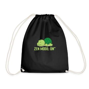 Zen Mode: On pajamas pajamas - Drawstring Bag - black - Front