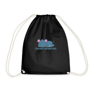 Chasing Moonbeams Pajamas Pajamas - Drawstring Bag - black - Front