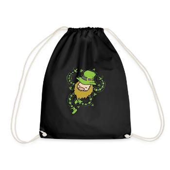 Nain irlandais de la Saint-Patrick - Sac de sport léger - noir - Devant