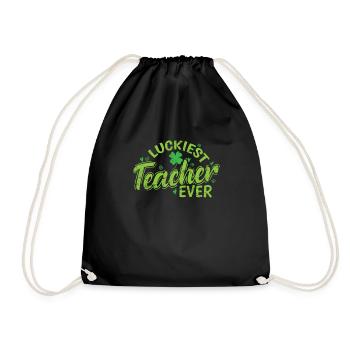 L’enseignant le plus chanceux de tous les temps La Saint-Patrick - Sac de sport léger - noir - Devant