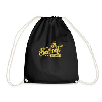 Doux comme peut être Bee Animals Nature - Sac de sport léger - noir - Devant