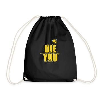 Si nous mourons, nous vous emmenons avec nous Abeilles - Sac de sport léger - noir - Devant