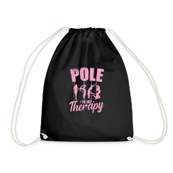 Pole is my Therapy Stange Tanzen - Turnbeutel - Schwarz - Vorne