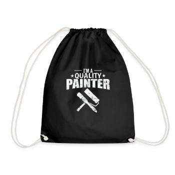 Je suis un Peintre de qualité Profession Peintre - Sac de sport léger - noir - Devant