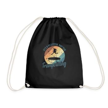 C’est une belle journée pour le trampoline - Sac de sport léger - noir - Devant
