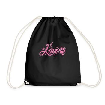 Aimer la profession de vétérinaire - Sac de sport léger - noir - Devant