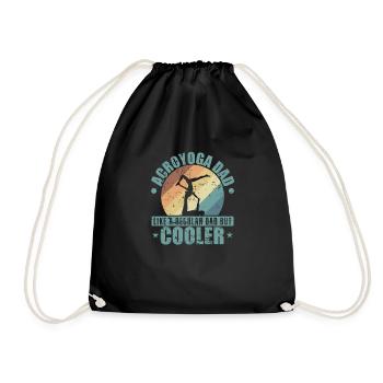 Acroyoga Papa Comme un Papa Normal mais Plus Cool - Sac de sport léger - noir - Devant