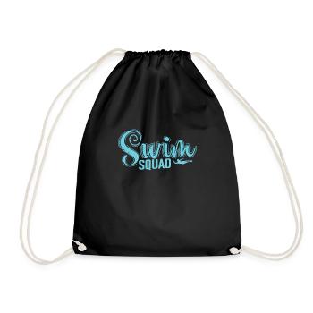Swim Squad Sport Training - Turnbeutel - Schwarz - Vorne