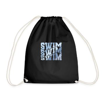 Swim Sport Training - Turnbeutel - Schwarz - Vorne