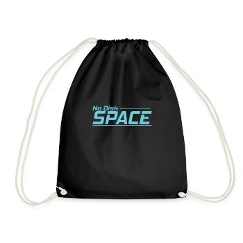No Disk Space retro memory module - Drawstring Bag - black - Front
