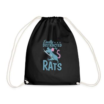 Easily Distracted by Rats Nagetier - Turnbeutel - Schwarz - Vorne