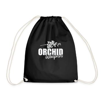 Orchidée Whisperer Plante Fleur - Sac de sport léger - noir - Devant