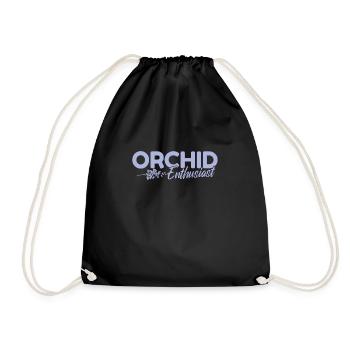 Orchidée Enthousiaste Plante Fleur - Sac de sport léger - noir - Devant