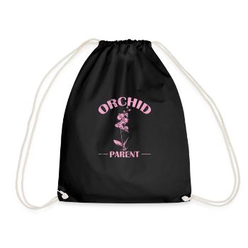 Orchidée Parent Fleur Plante - Sac de sport léger - noir - Devant