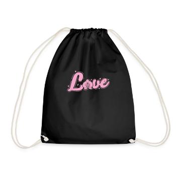 Fleur d’amour Orchidée Fleur Plante - Sac de sport léger - noir - Devant