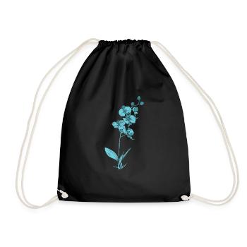 Plante, Orchidée, Fleur, Plante - Sac de sport léger - noir - Devant