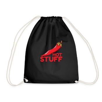 Hot Stuff Chili Spice Scoville - Drawstring Bag - black - Front