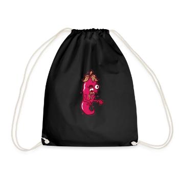crazy chili spice spiciness level - Drawstring Bag - black - Front