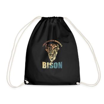 I was told there would be a Bison - Turnbeutel - Schwarz - Vorne