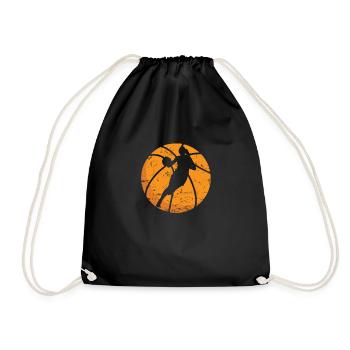 Basket-ball Filles Femmes Sports Hoop - Sac de sport léger - noir - Devant