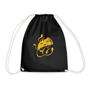 Pizza au fromage Italienne - Sac de sport léger - noir - Devant
