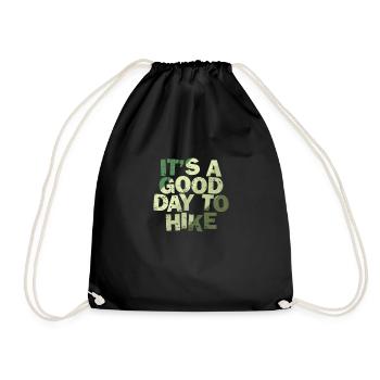 C’est une bonne journée pour faire de la randonnée dans la nature - Sac de sport léger - noir - Devant