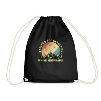 Explore the Outdoors White Mountains California - Drawstring Bag - black - Front