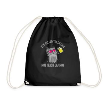 C’est ce qu’on appelle Trash can not Trash cannot Waschbär - Sac de sport léger - noir - Devant