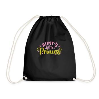 Aunt's little Princess - Drawstring Bag - black - Front