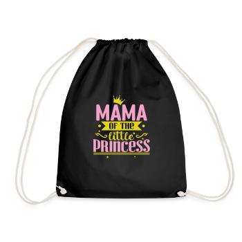 Mama of the little Princess - Turnbeutel - Schwarz - Vorne