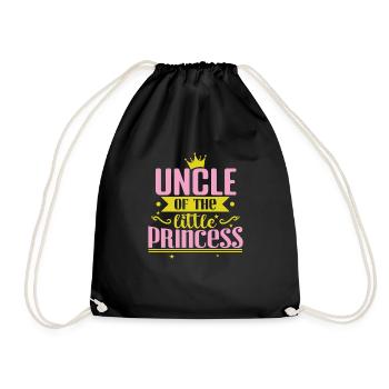 Uncle of the little Princess - Drawstring Bag - black - Front