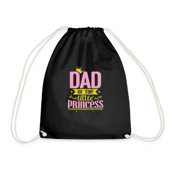 Dad of the little Princess - Turnbeutel - Schwarz - Vorne