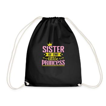 Soeur de la petite princesse - Sac de sport léger - noir - Devant