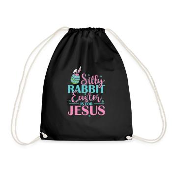 Silly Rabbit Pâques est pour les vacances de Jésus - Sac de sport léger - noir - Devant