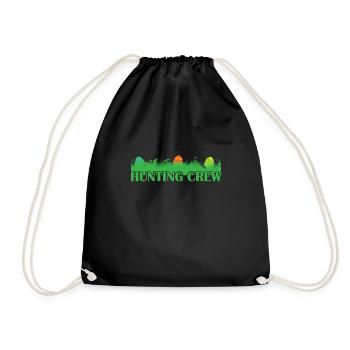 Hunting Crew Easter Easter Bunny Easter Eggs - Drawstring Bag - black - Front