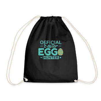 Official Easter Egg Hunter Easter Bunny - Drawstring Bag - black - Front