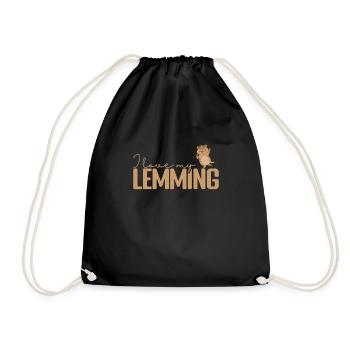 J’adore mon rongeur Lemming - Sac de sport léger - noir - Devant