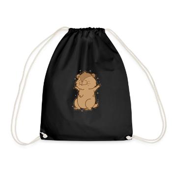 Excès de confiance chez les rongeurs Lemming - Sac de sport léger - noir - Devant