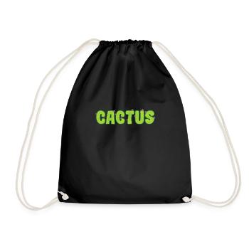 Fleur de plante de cactus - Sac de sport léger - noir - Devant