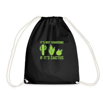 Ce n’est pas de la thésaurisation si c’est une plante de cactus - Sac de sport léger - noir - Devant