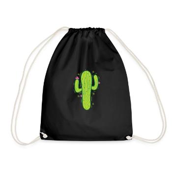 Plante de cactus du désert classique - Sac de sport léger - noir - Devant