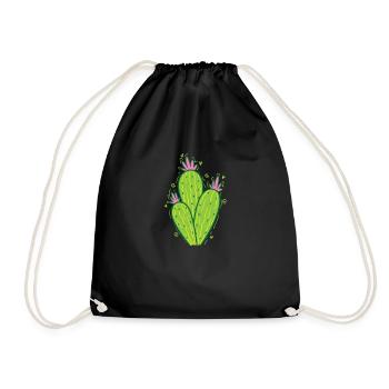 Cactus belle plante - Sac de sport léger - noir - Devant