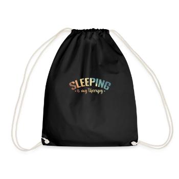Dormir est mon rêve de thérapie Fatigué - Sac de sport léger - noir - Devant